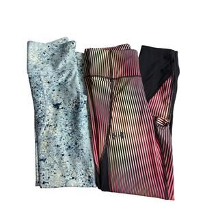 Under Armour Compression High Rise Ankle Legging Reflective Women's S Lot of 2